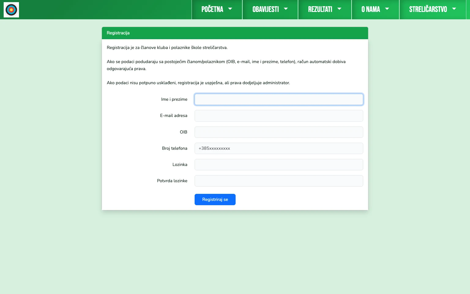 Registracija